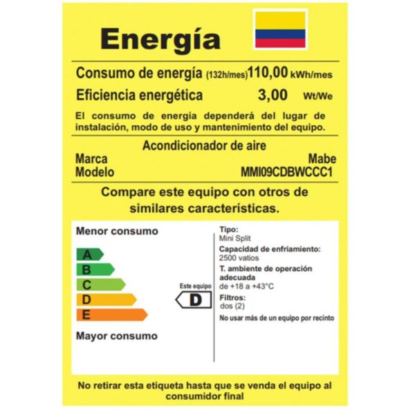 Aire Acondicionado Inverter 220v 18.000 BTU Blanco Mabe - MMI18CDBWCCC9 - Image 5