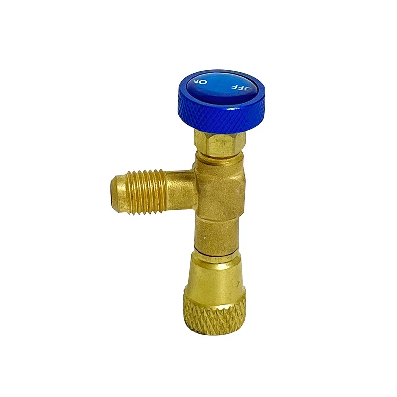 Válvula de Control y Retención Refrigerante Hongsen HS-1222 (R22-R404A-R407C) 1/4-1/4 Azul