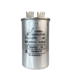 Capacitor de marcha CBB65-1 370/400VAC metálico 30 UF