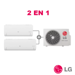 Aire acondicionado Multi Split LG TWINCOOL 2N1 - 9.000 + 12.000 BTU-Dual Inverter 220V