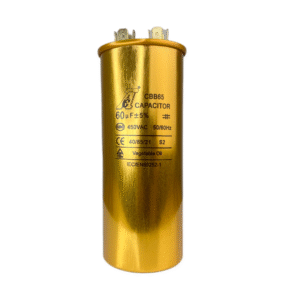 Capacitor de marcha CBB65-1 440/450VAC metálico 60 UF
