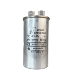 Capacitor de marcha CBB65-1 370/400VAC metálico 35 UF