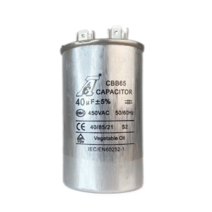 Capacitor de marcha CBB65-1 370/400VAC metálico 40 UF