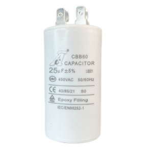 Capacitor de marcha CBB60 440/450VAC plástico 25 UF