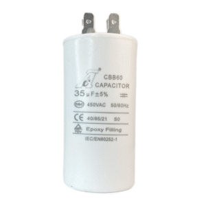 Capacitor de marcha CBB60 440/450VAC plástico 35 UF