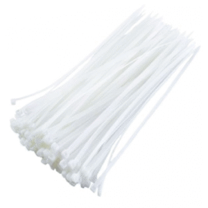 Paquete Amarras Palsticas Blancas 25 CM X 100 UDS