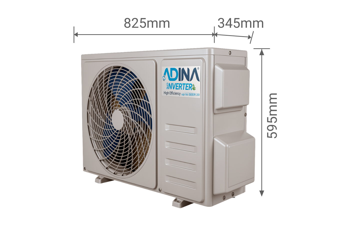 Mini Split De 12.000 BTU A 110V R32 Inverter Seer 20 WIFI Marca Adina